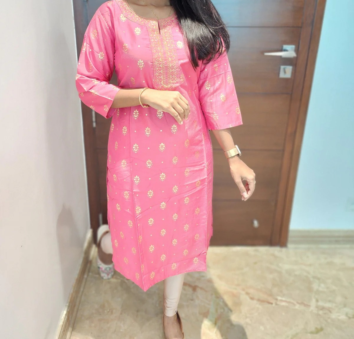 Anbarasi: Rayon Embroidered Straight Cut Kurtis – Elegant Ethnic Wear by Aarral