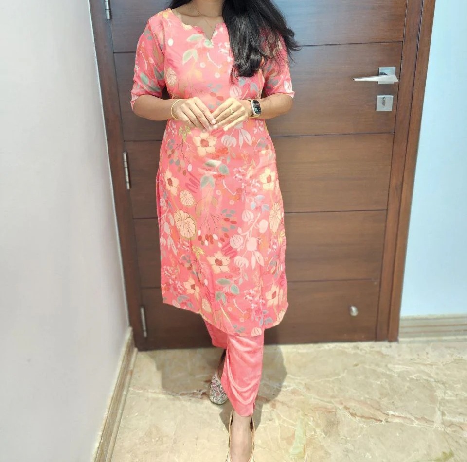Cotton coord set kurti & pant