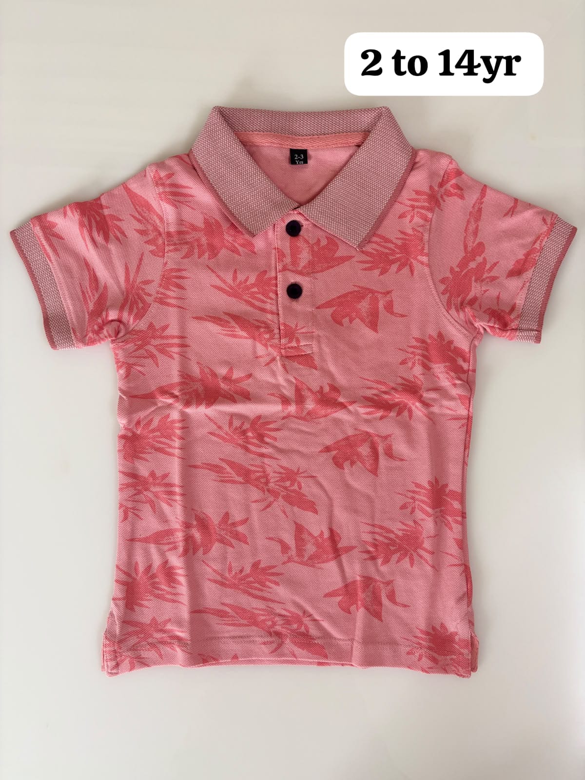 Soft knitted cotton fabric kids polo Tshirt 