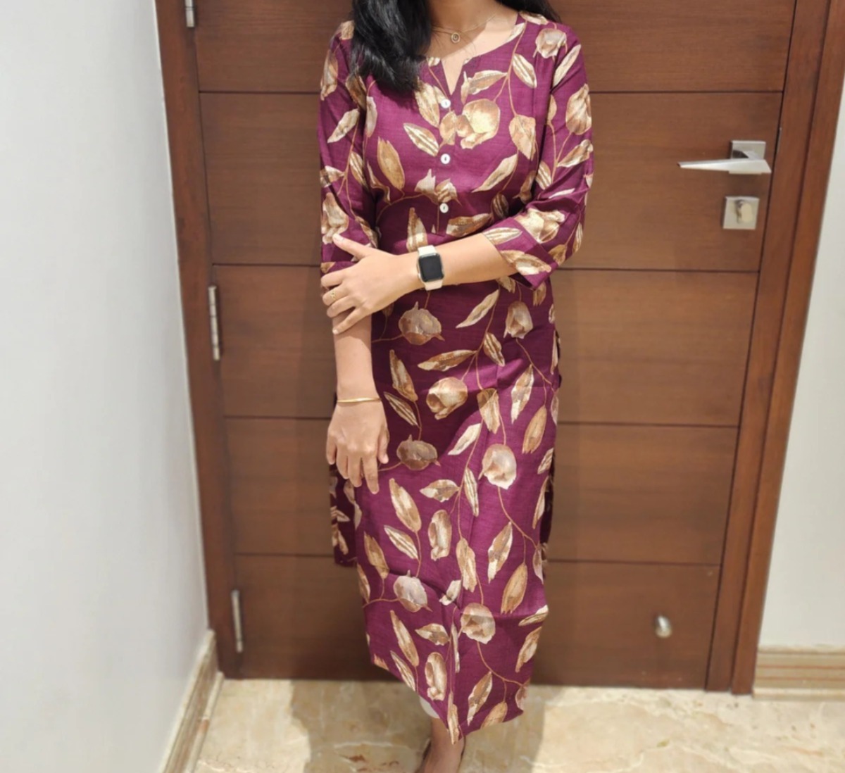 Anbarasi: Vatican Silk Straight Cut Kurti – 44