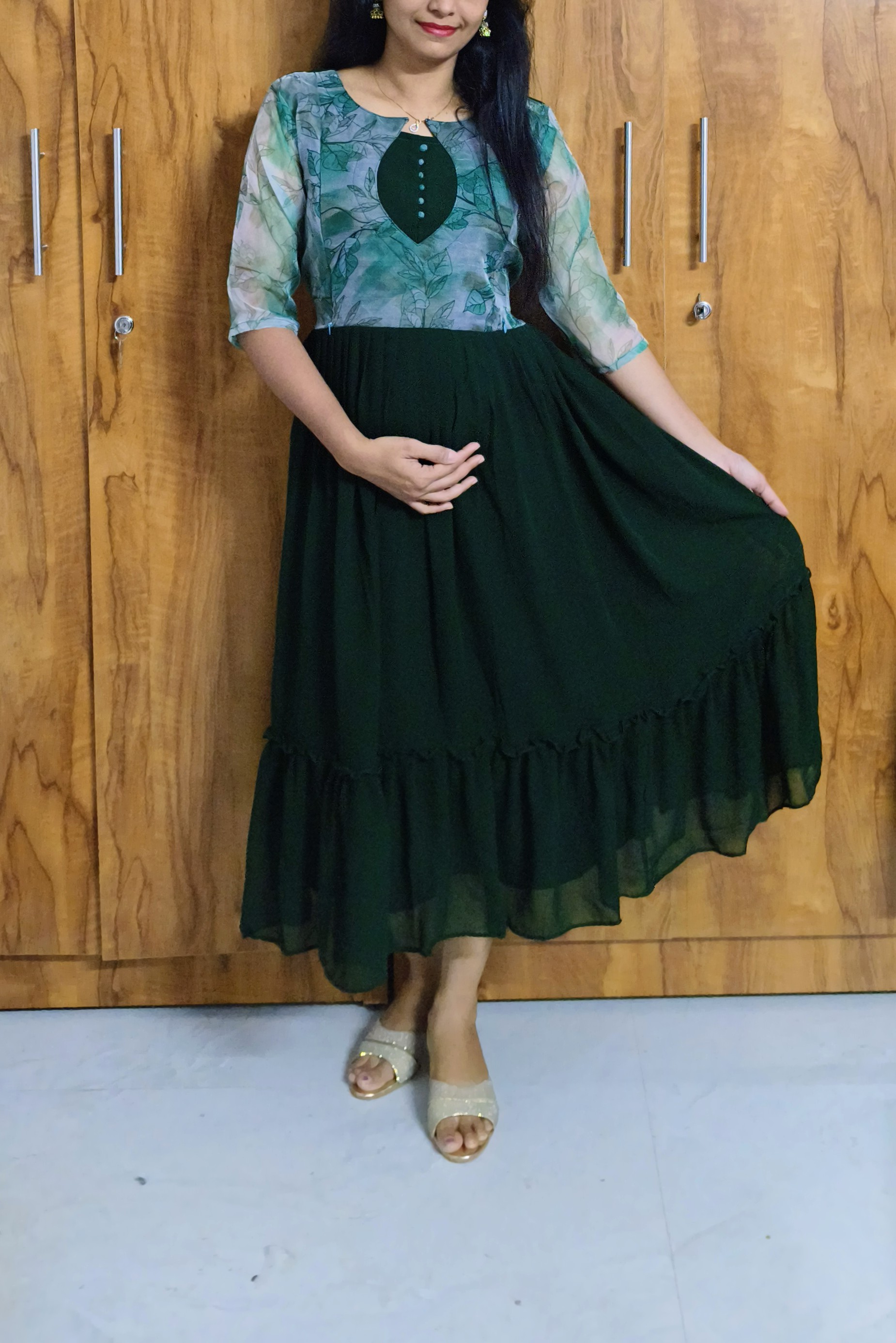 Georgette & organza for maternity and feeding 