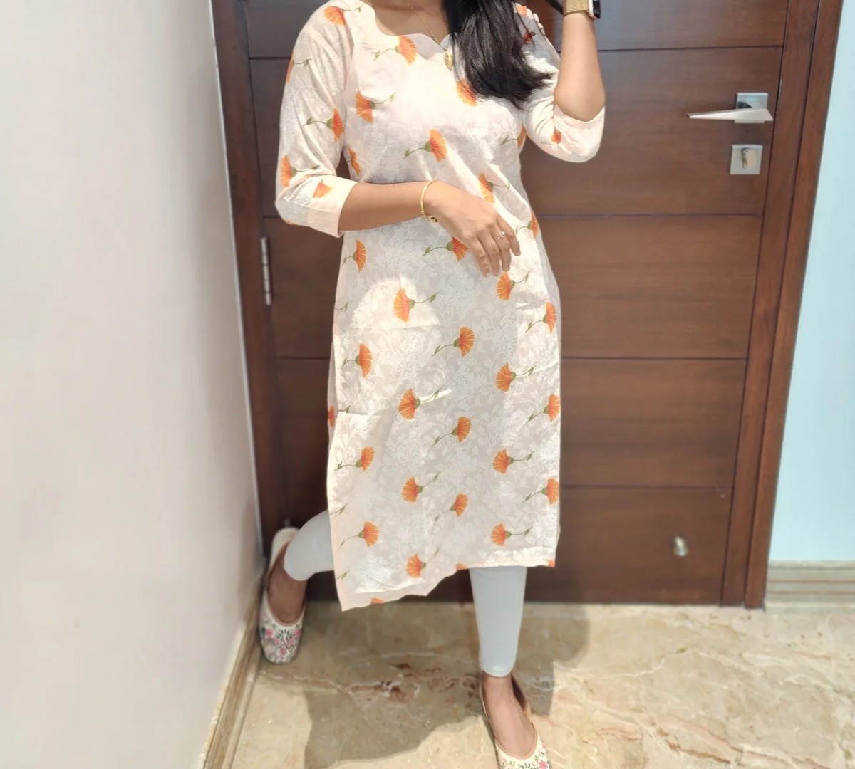Cotton straight cut kurtis