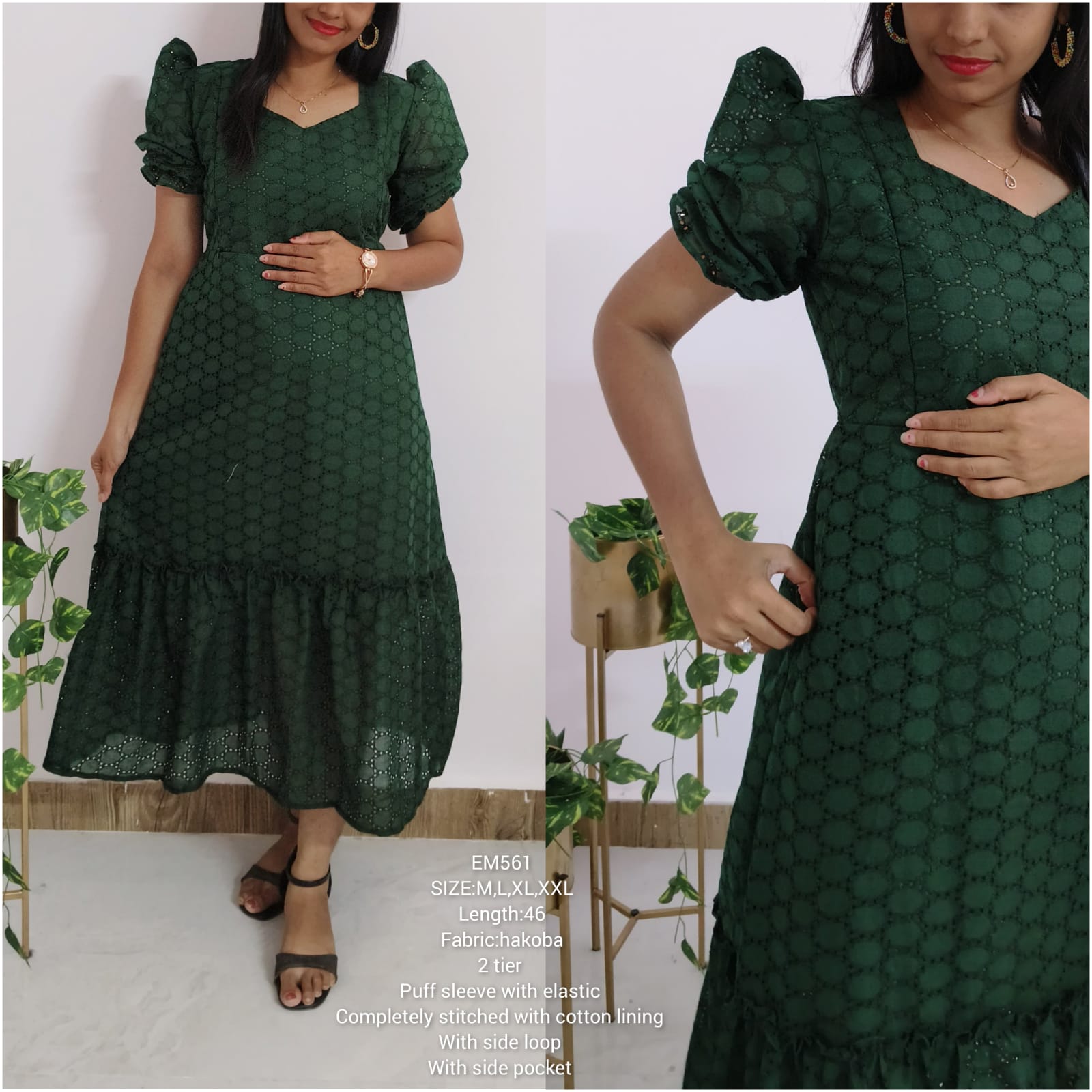 Anbarasi: Hakoba Cotton Maternity Dress with Two-Sided Invisible Zips | Feeding & Non-Feeding Available | Sizes S-XXL |