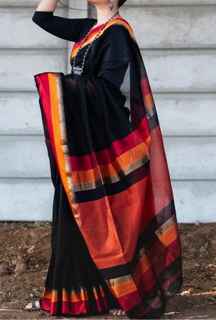 Maheshwari Cotton Silk Handloom Saree – New Elegant Design