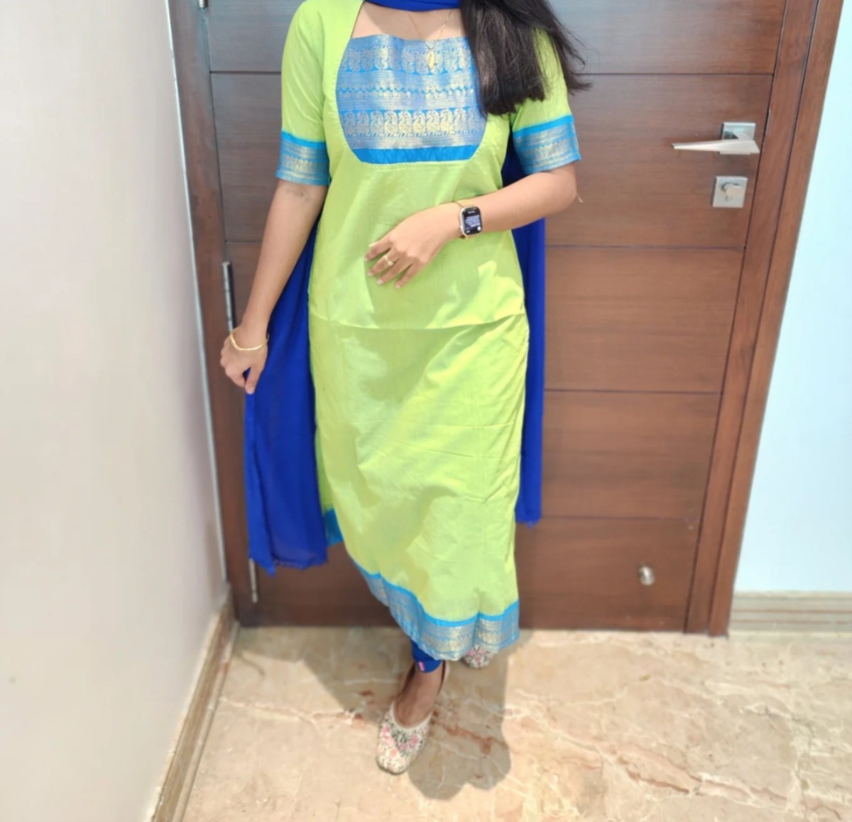 Anbarasi: Kanchi Cotton Straight Cut Kurti with Lining – Stylish Ethnic Wear