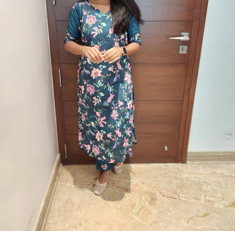 Cotton coord set kurti & pant 