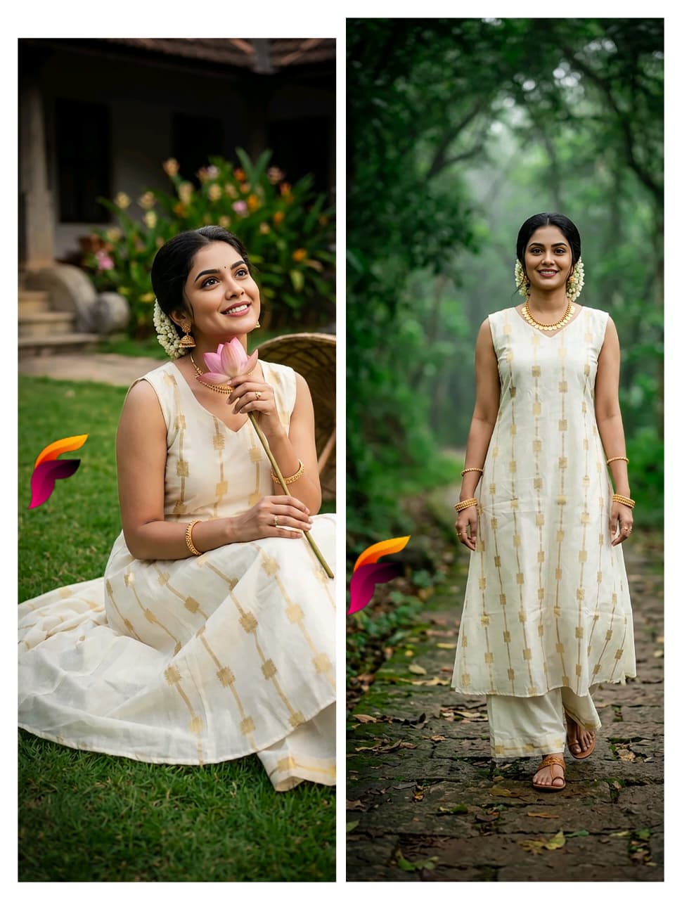 Kasavu cotton cord set onam collection 