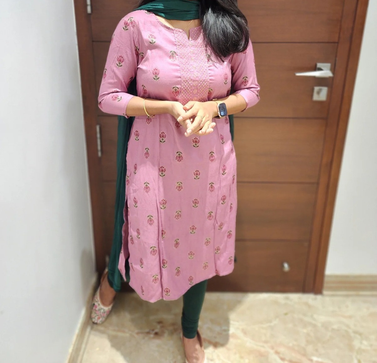 Anbarasi: Straight Cut Kurtis with Pocket – Rayon/Popcorn Fabric, S to XXL Sizes