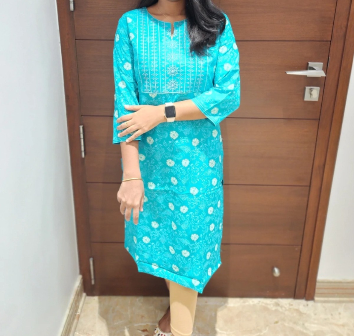 Anbarasi: Rayon Straight Cut Embroidered Kurtis – Pocket & No Pocket Options Available (S to XXL)