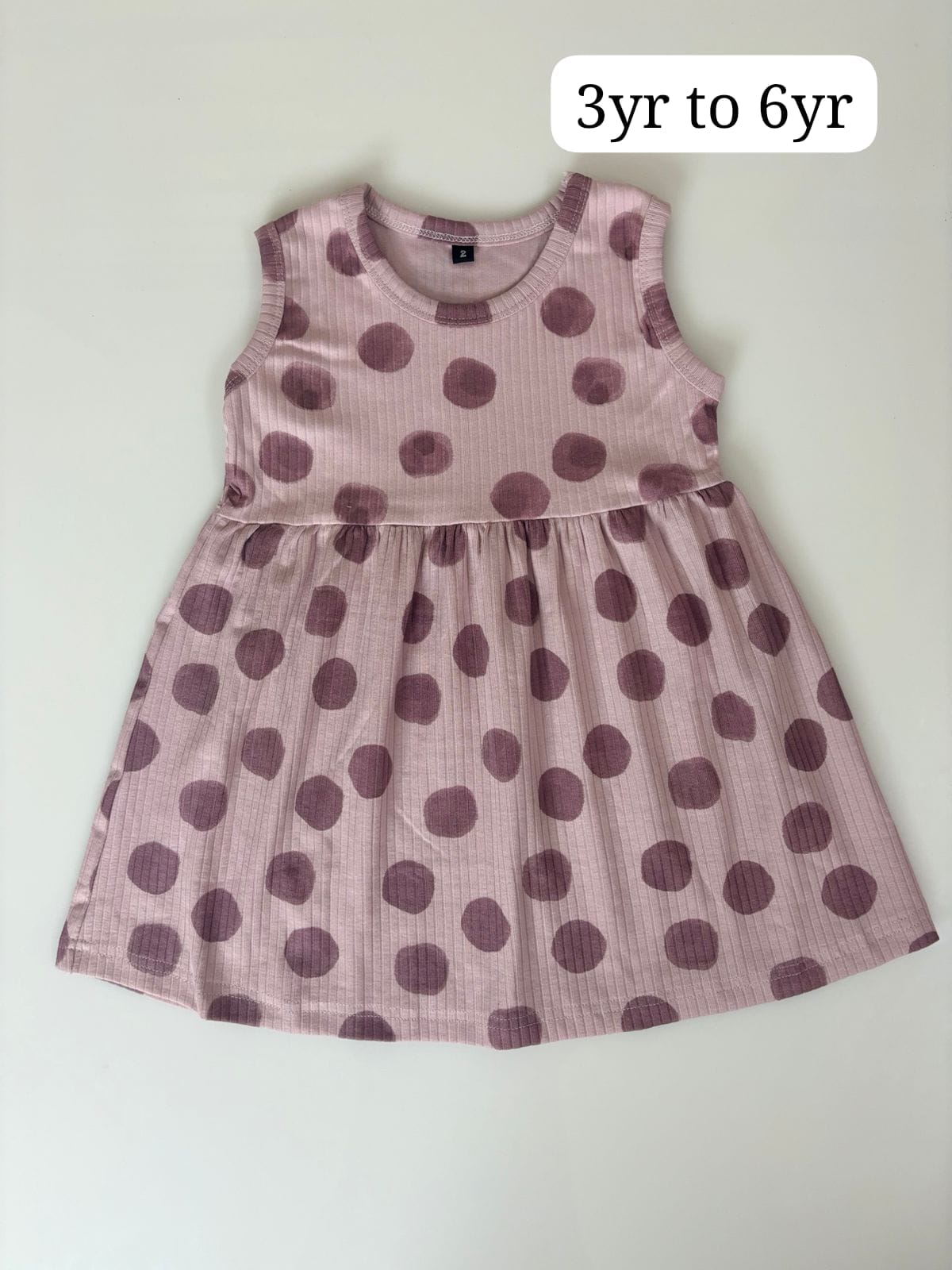 Breathable Sleeveless Knitted Cotton Frocks for Girls
