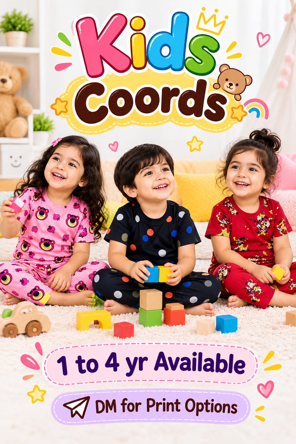 Kids T-shirt with pant comfortable for winter