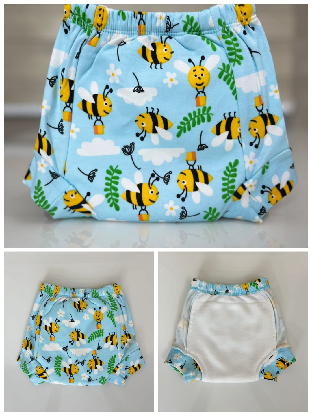 Kids padded underwear washable diaper (Minimum 2)
