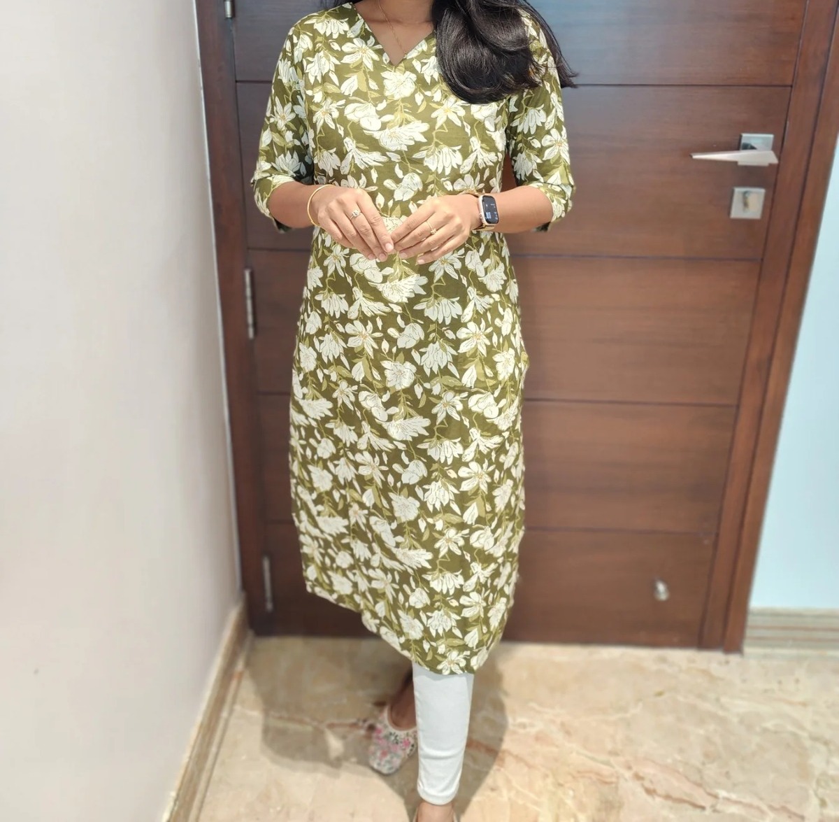 Cotton straight cut kurtis 