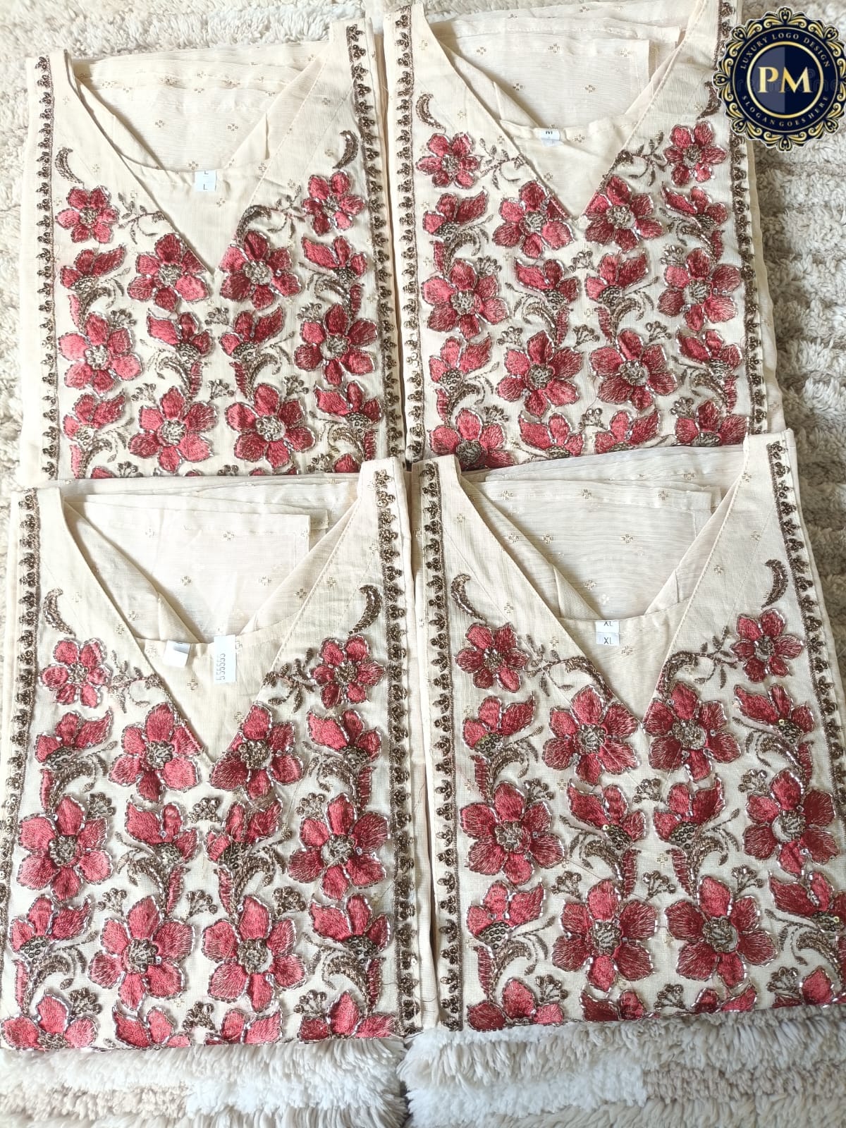 Vatican material with cotton lining 2 piece cord set