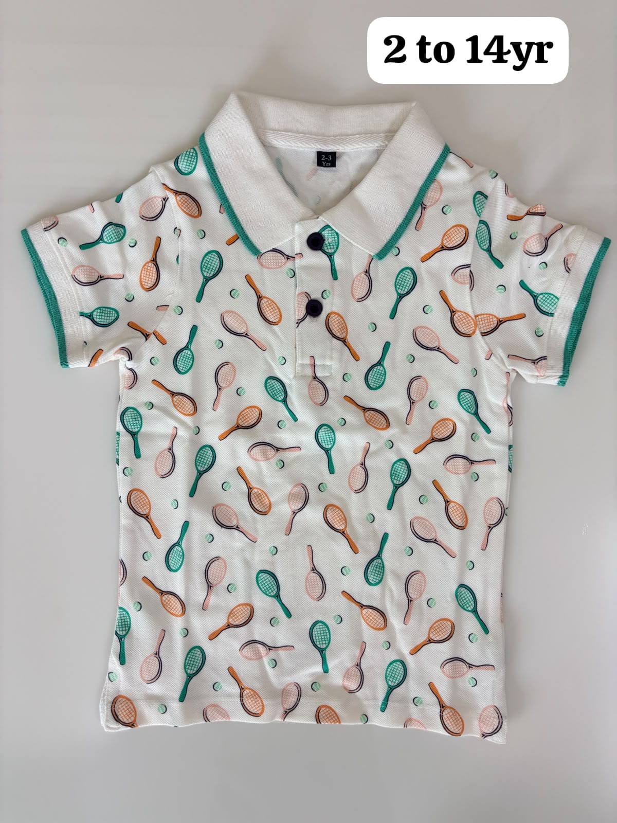 Soft knitted cotton fabric kids polo Tshirt 