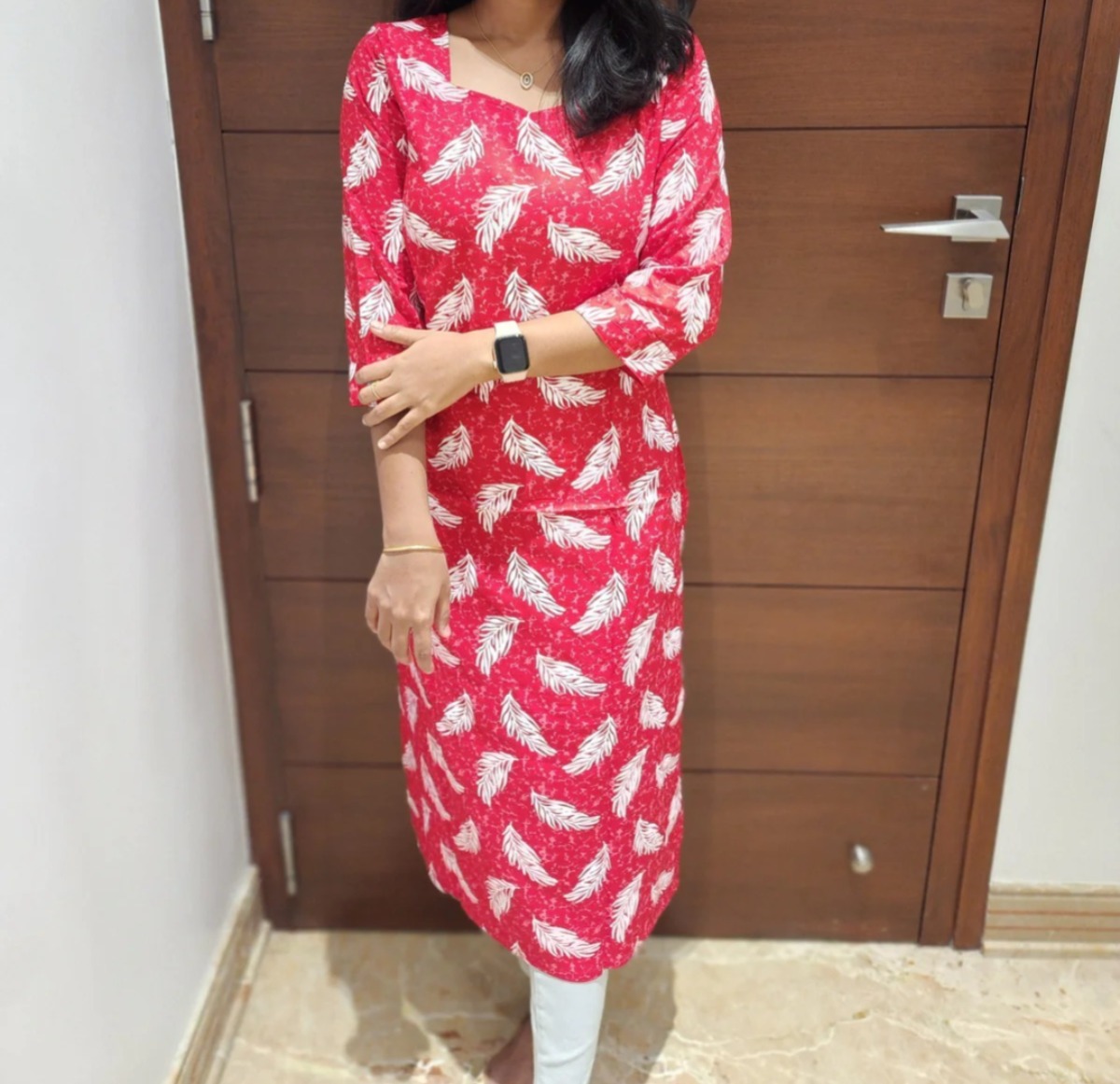 Anbarasi: Rayon Straight Cut Kurti with Pocket - Available in Sizes S-XXL