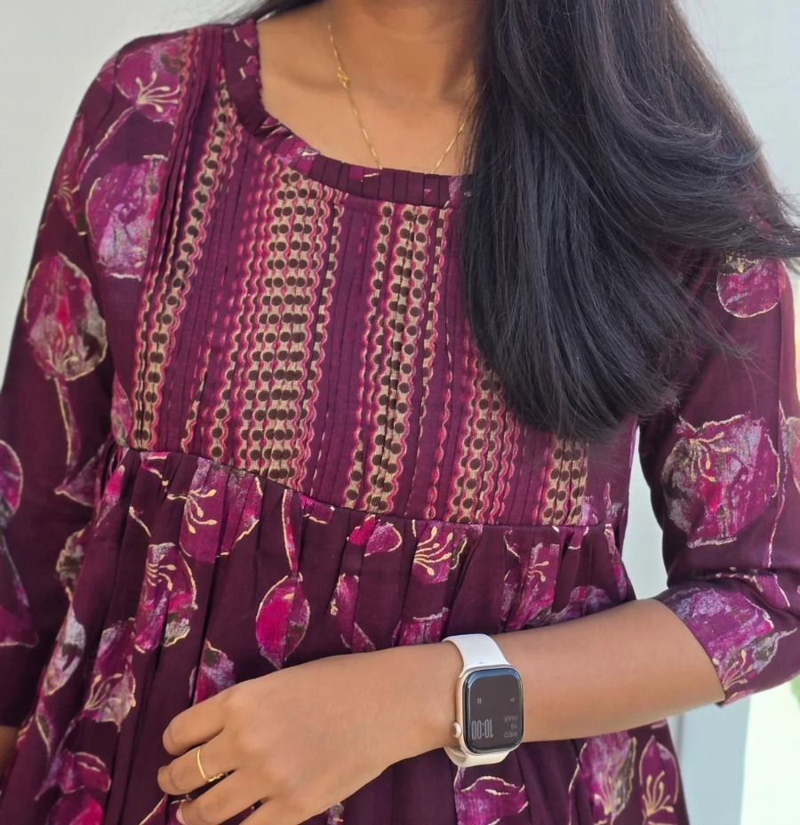 Anbarasi: Rayon Kurti Pant Cord Set for Women | Stylish Ethnic Co-ord by Aarral