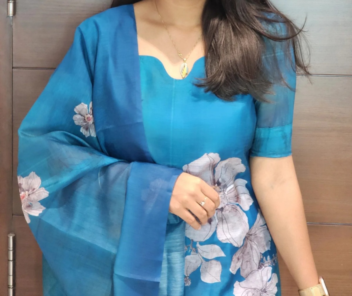 Anbarasi: Chanderi Cotton Salwar Set with Full Lining | Elegant Ethnic Kurti Set