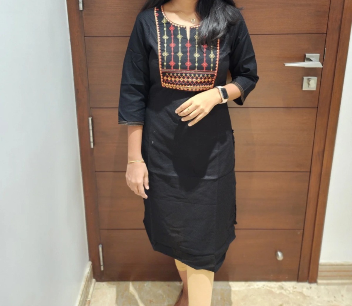 Anbarasi: Rayon Straight Cut Embroidered Kurtis – Pocket & No Pocket Options Available (S to XXL)