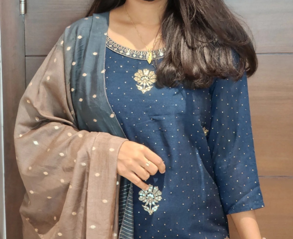 Anbarasi: Vichitra Silk Salwar Set with Dupatta | Premium Salwar Set Dress by Aarral