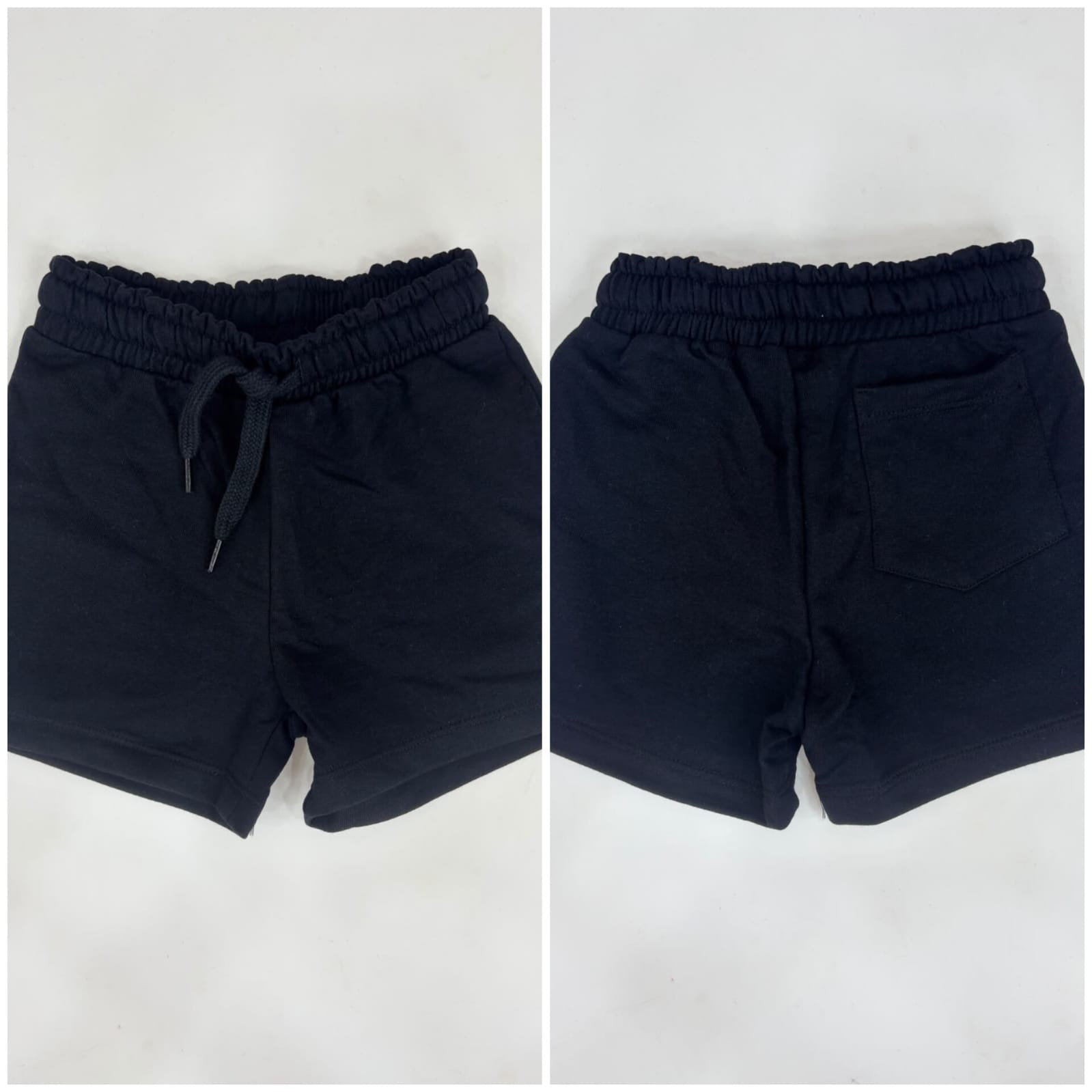 Kids unisex loopknit shorts everyday wear