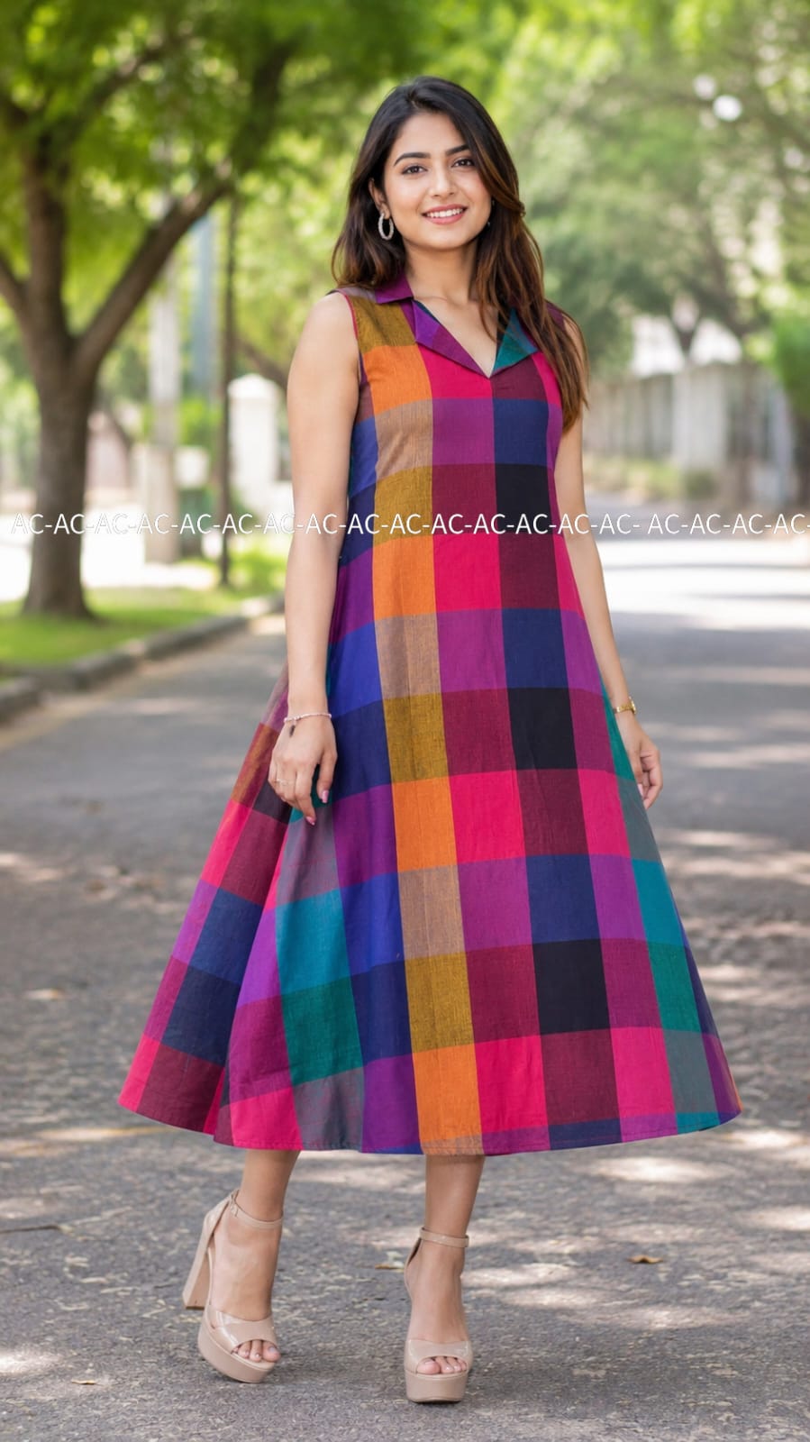 Anbarasi: Pure Khadhi cotton A-line kurti with lining