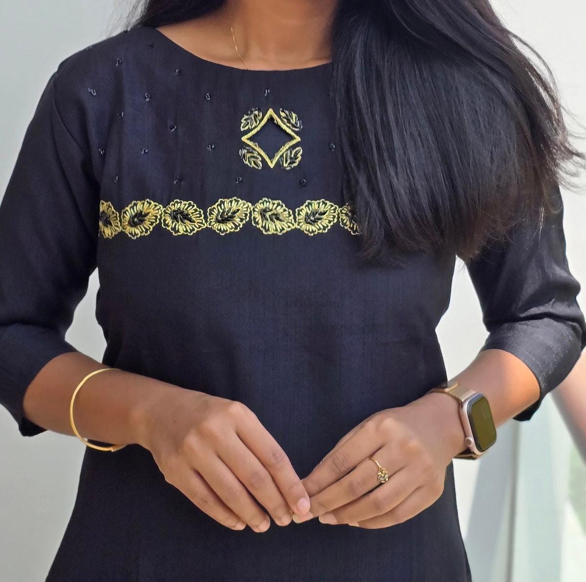 Anbarasi: Cotton Straight Cut Kurti with Lining | Stylish Kurtis & Kurtas | Aarral Trends