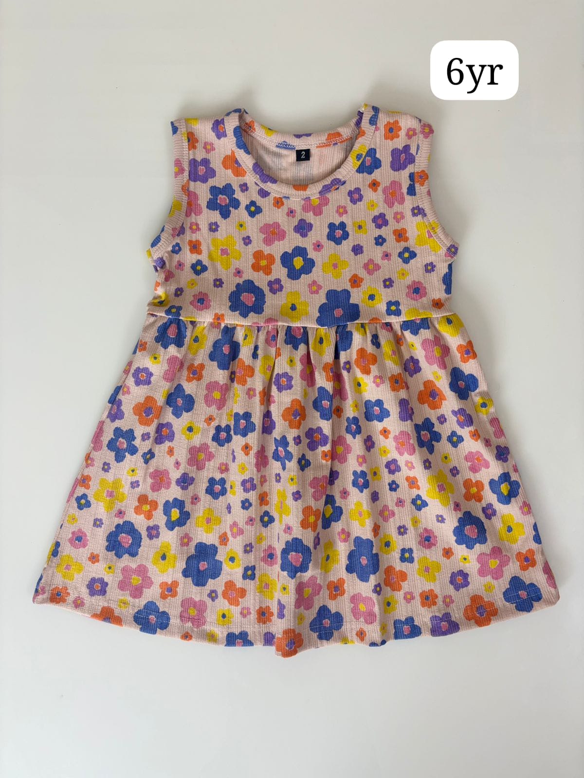 Breathable Sleeveless Knitted Cotton Frocks for Girls
