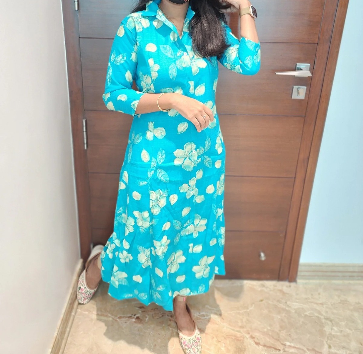 Anbarasi: Vatican Fabric A-Line Kurti with Pocket | Trendy Ethnic Wear for Women