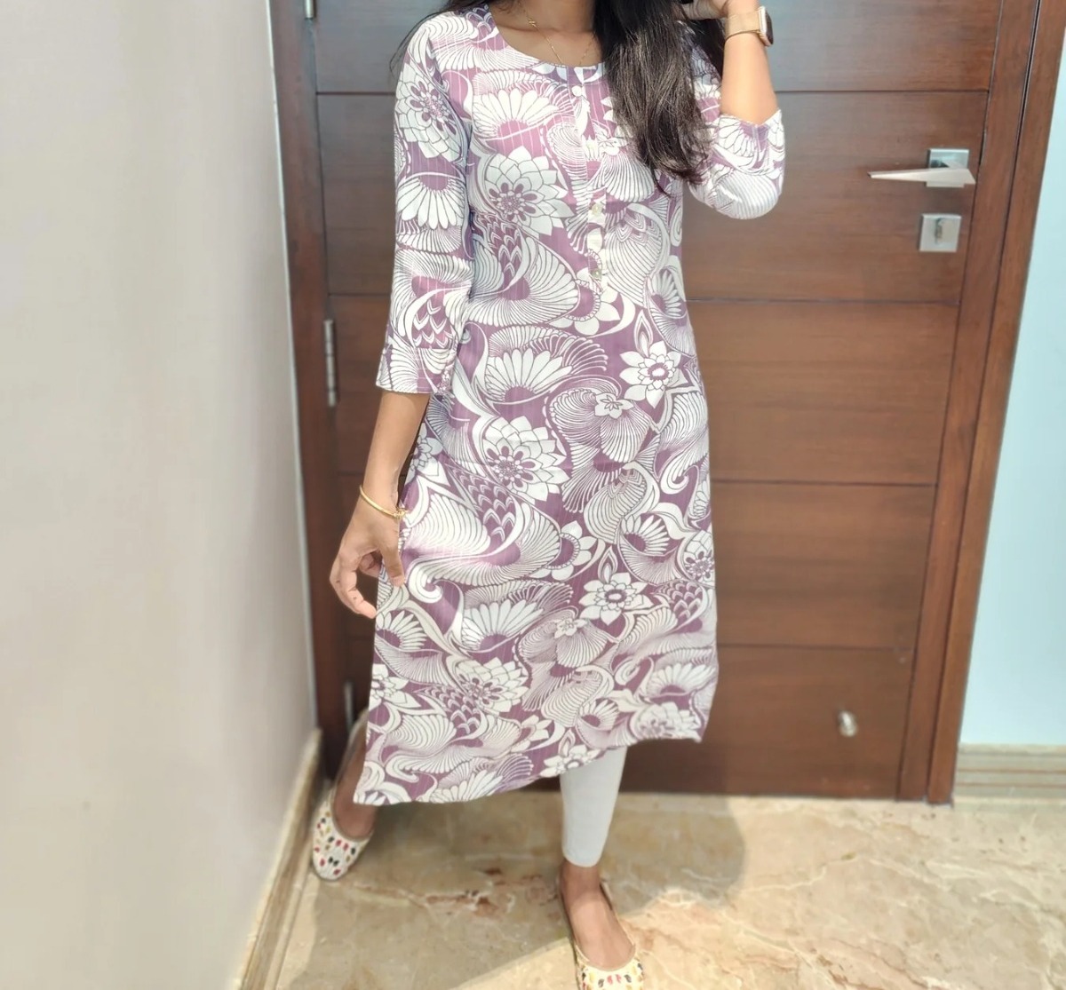 Anbarasi: Linen Slub Cotton Straight Cut Kurti – Stylish & Comfortable Women’s Kurti
