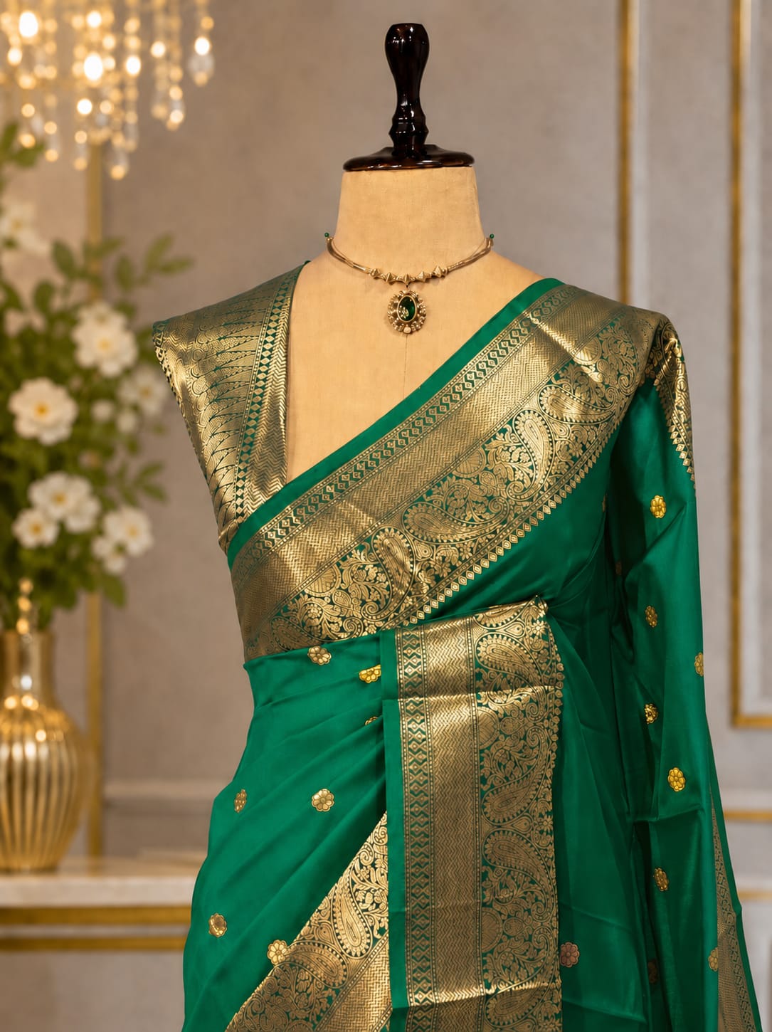 Banarasi semi katan semi silk saree