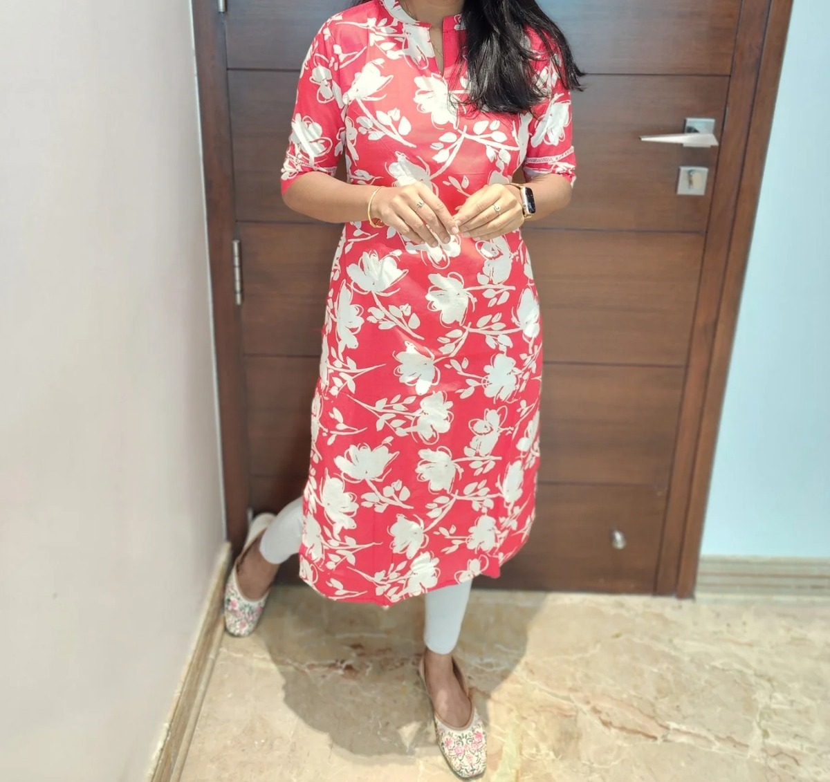 Cotton straight cut kurtis