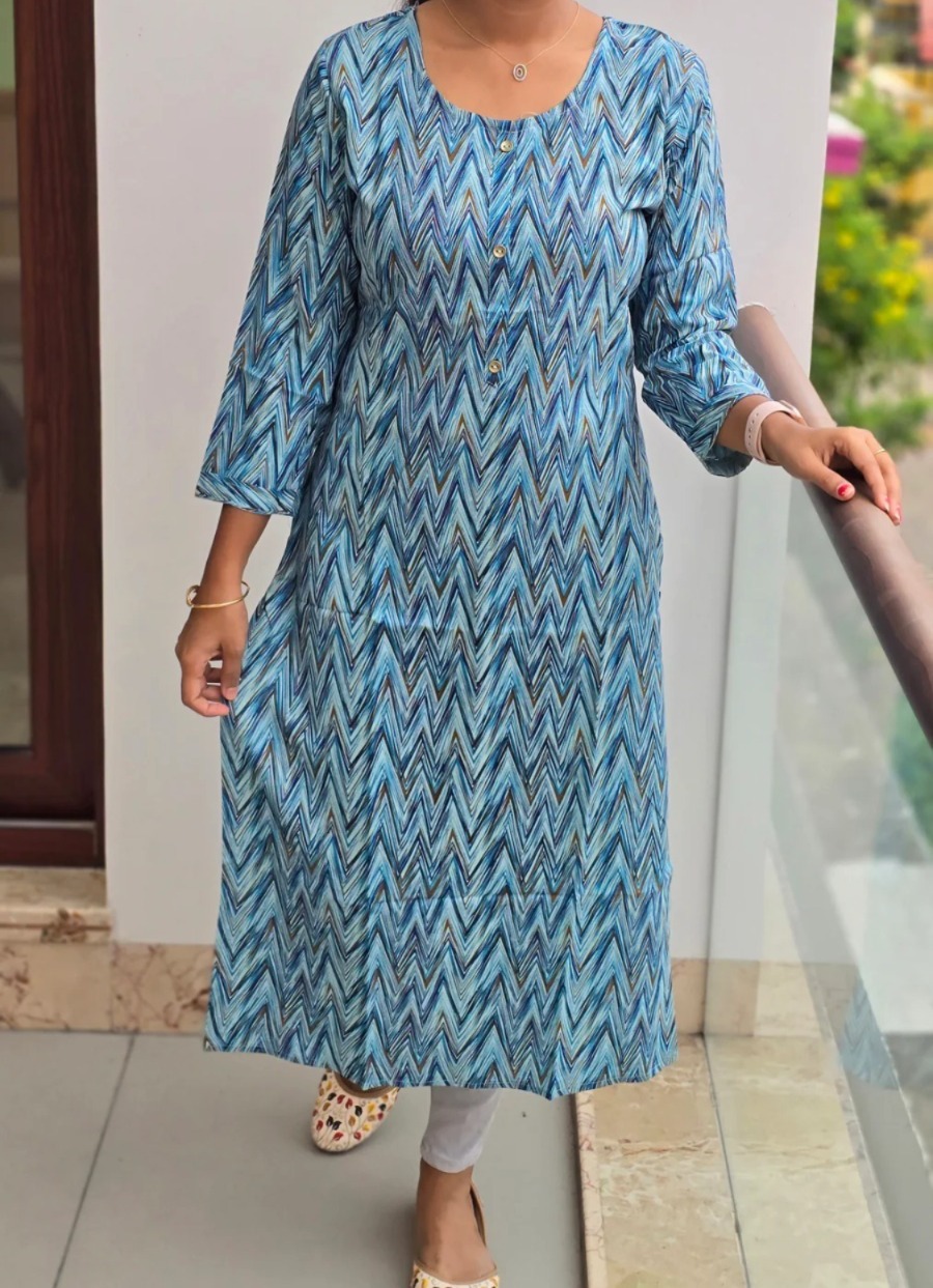 Anbarasi: Rayon Straight Cut Kurtis | 43 Inch Height | Available in S to XXL