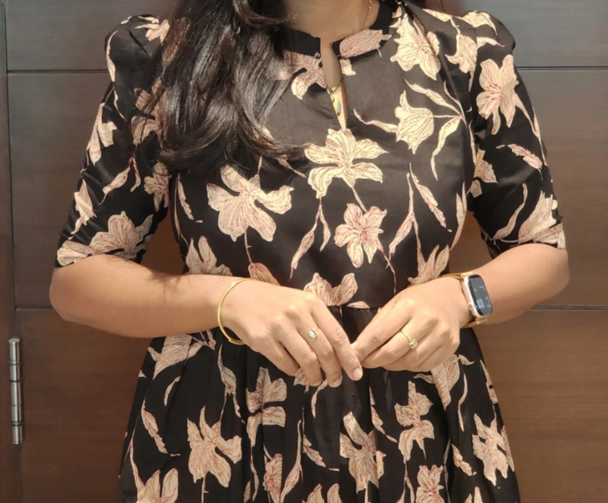 Anbarasi: Jaipur cotton western maxi with pocket