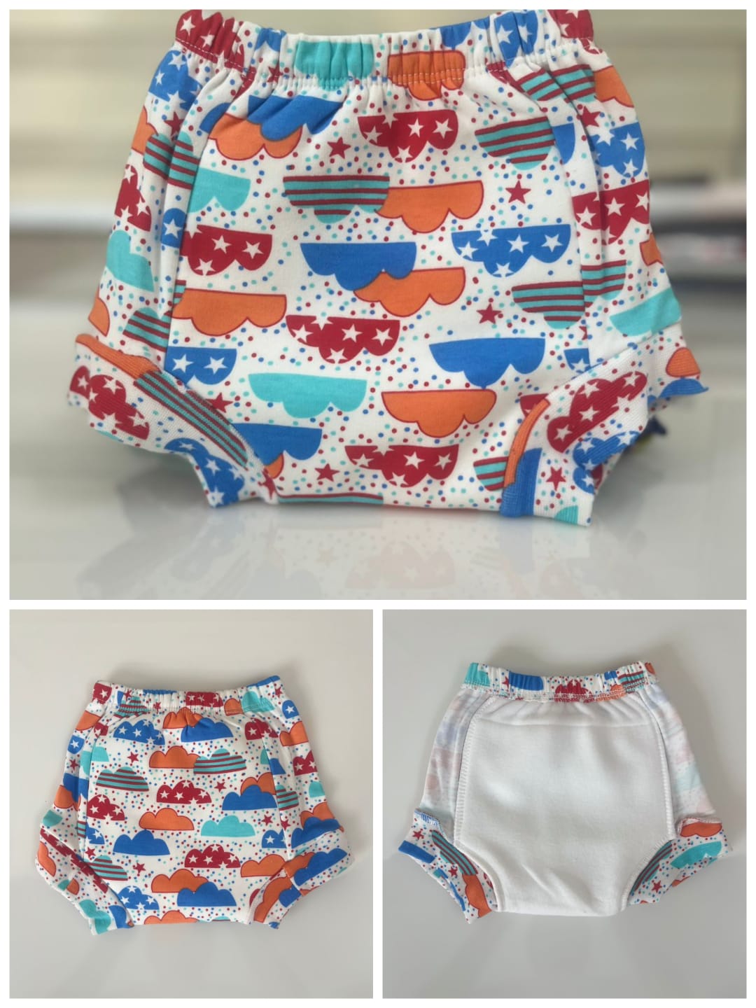 Kids padded underwear washable diaper (Minimum 2)