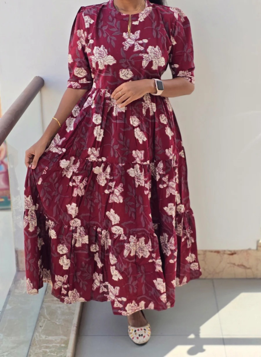 Anbarasi: Jaipur cotton Western maxi