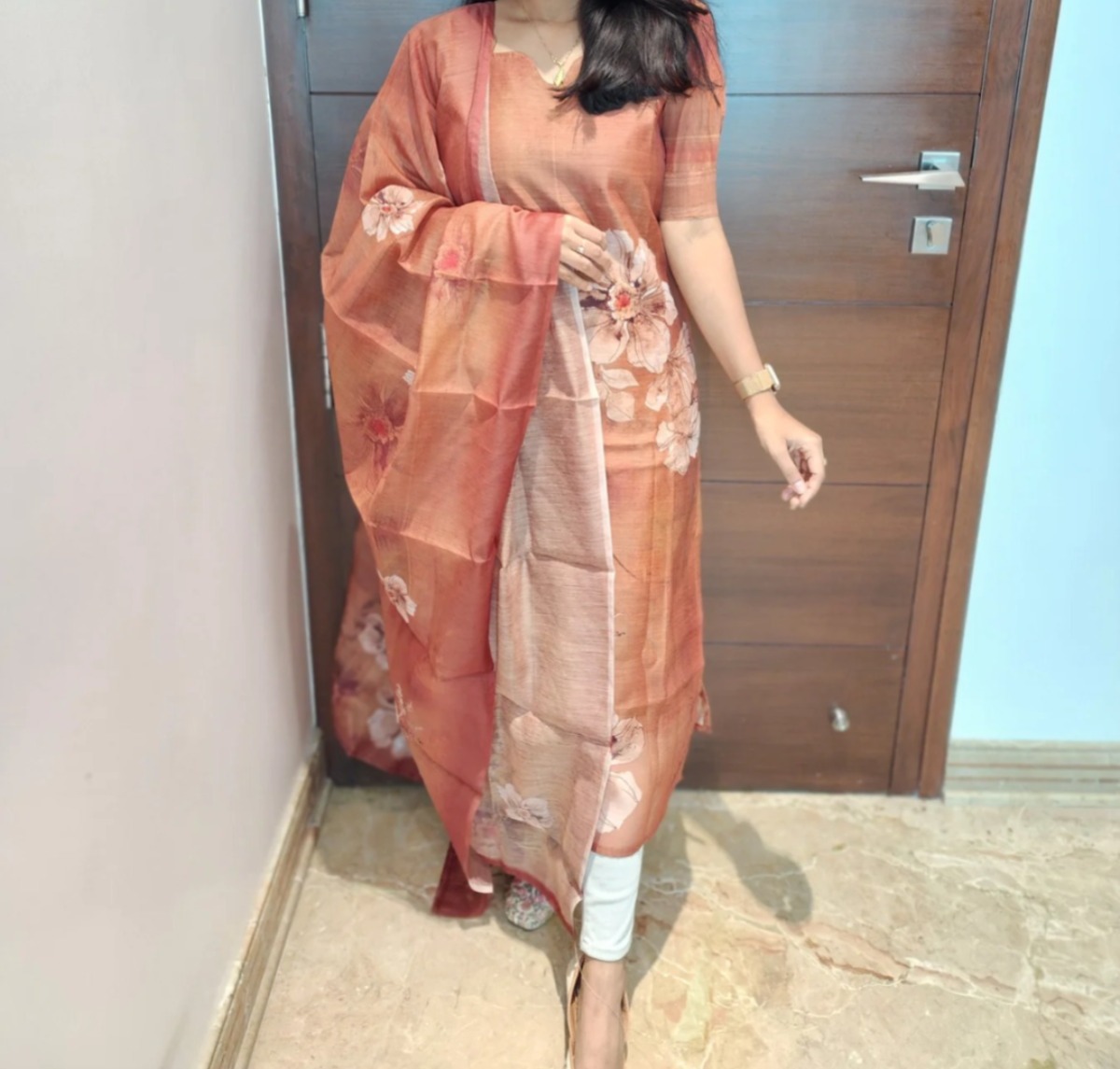 Anbarasi: Chanderi Cotton Salwar Set with Full Lining | Elegant Ethnic Dress by Aarral