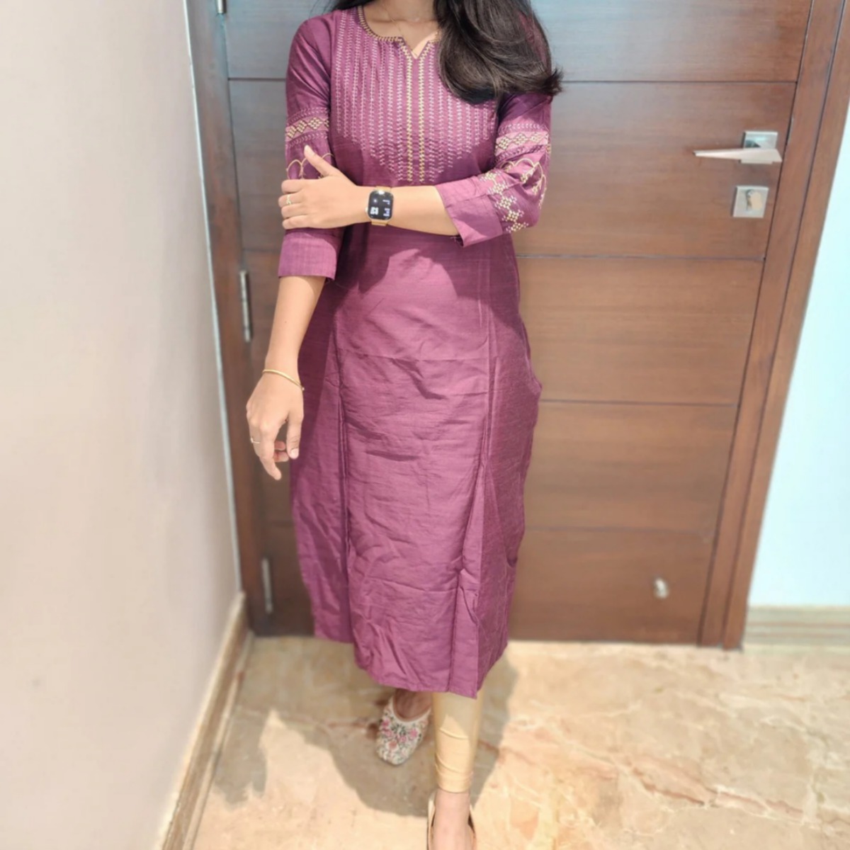 Cotton straight cut kurtis