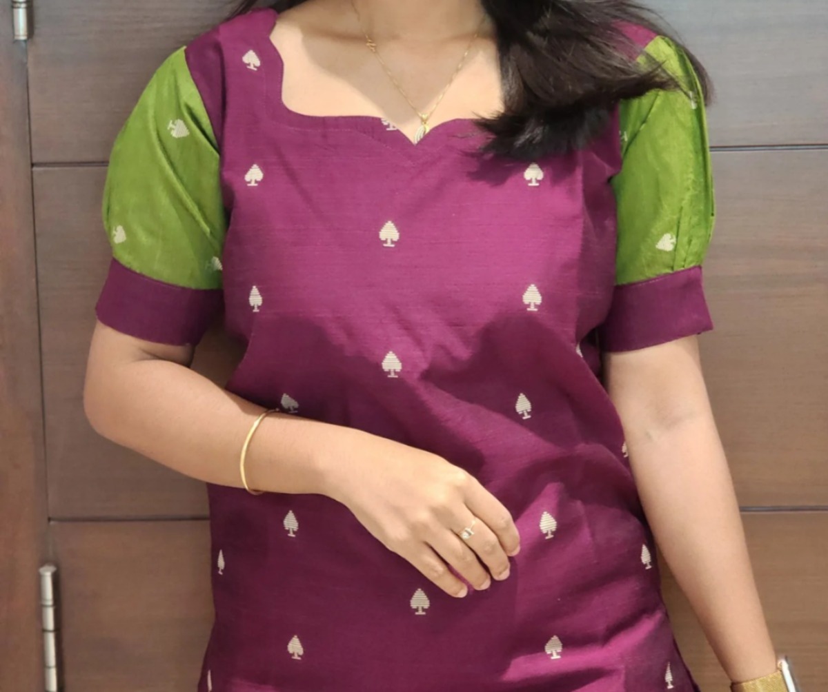Anbarasi: Raw Silk Co-ord Set with Kurti & Pant | Elegant Ethnic Outfit by Aarral