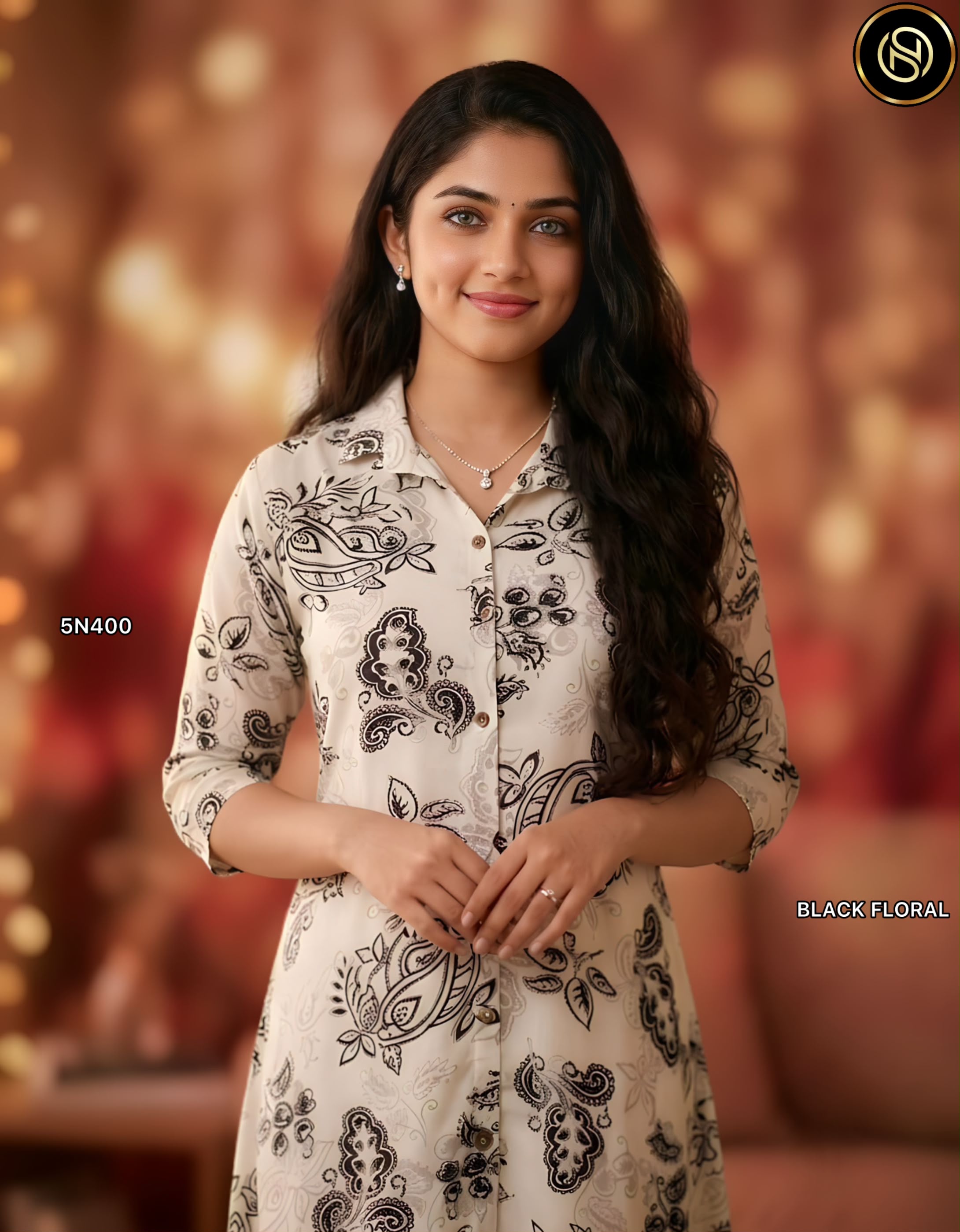 Anbarasi: Georgette Floral shirt model dress