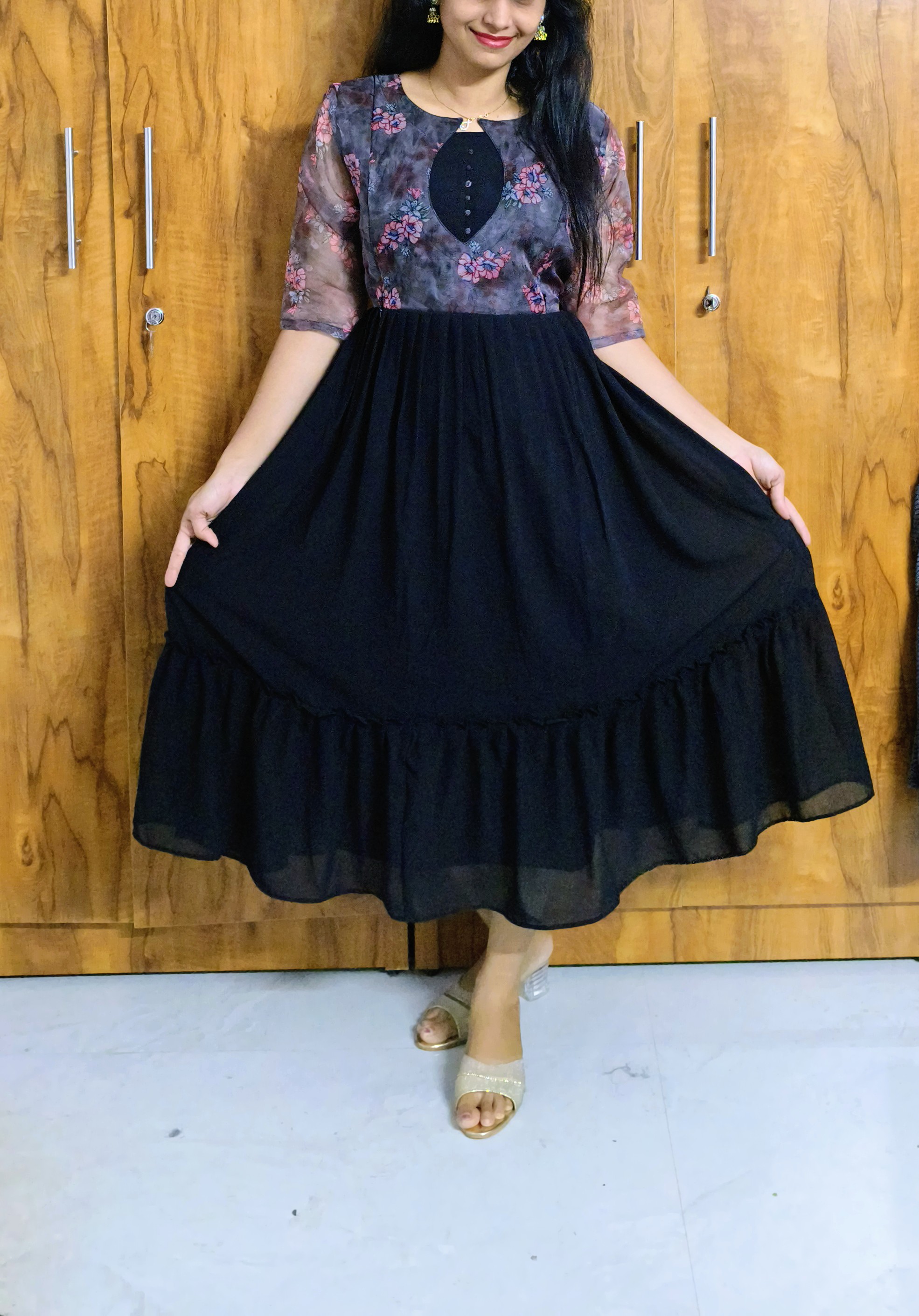 Georgette & organza for maternity & feeding 