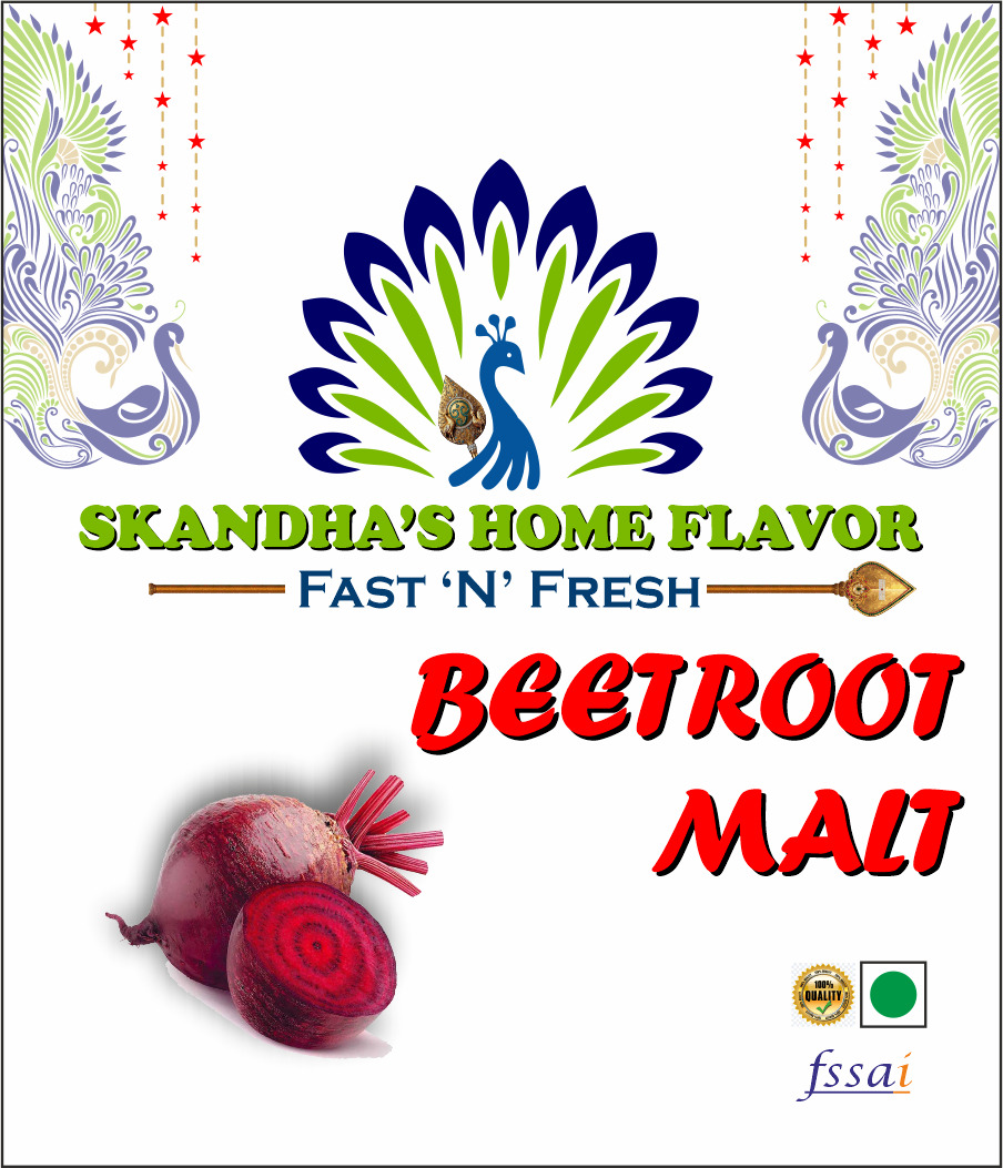 Skandha's Home Flavor: Beetroot Malt - Natural Health Mix for Energy & Vitality | Skandha
