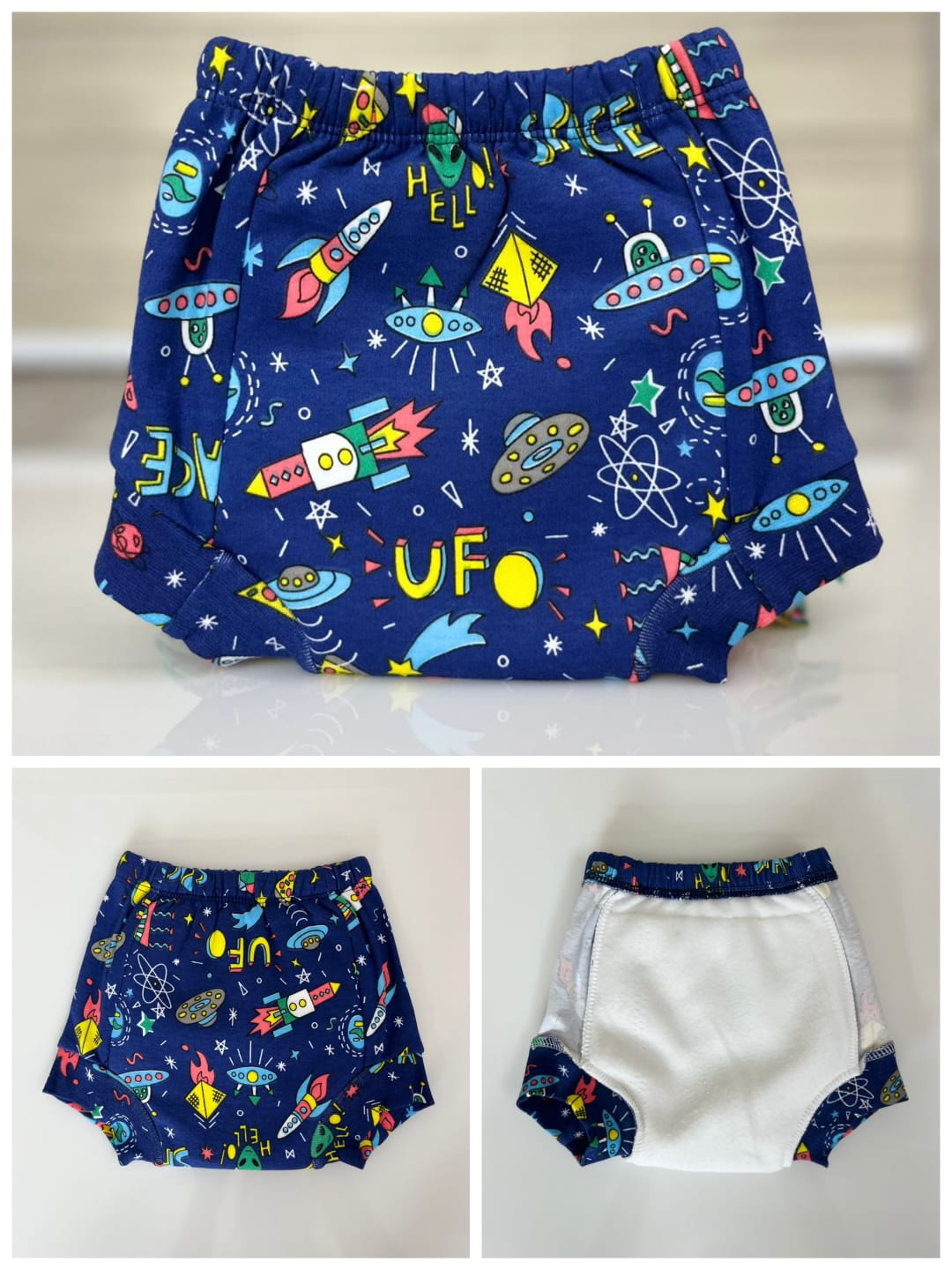 Kids padded underwear washable diaper (Minimum 2)