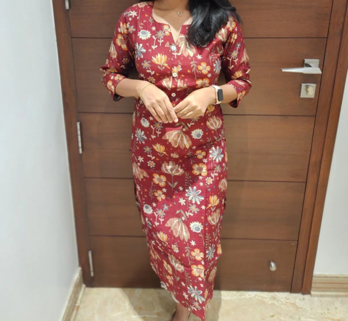 Anbarasi: Vatican Silk Straight Cut Kurti – 44