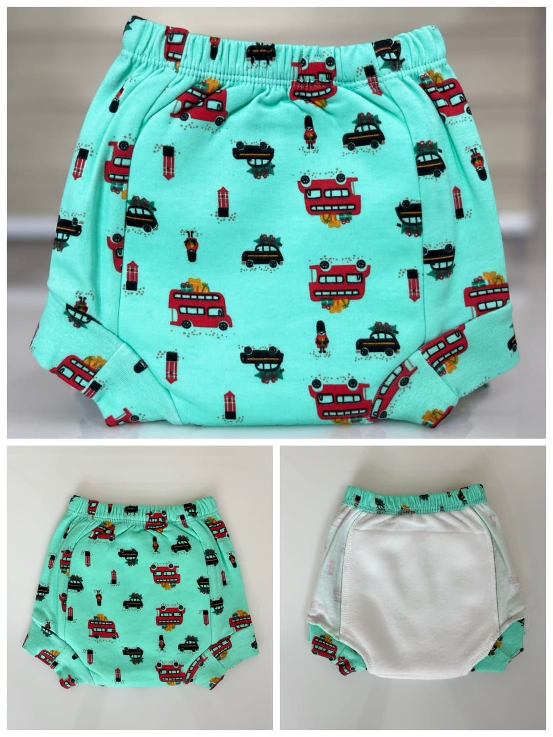 Kids padded underwear washable diaper (Minimum 2)