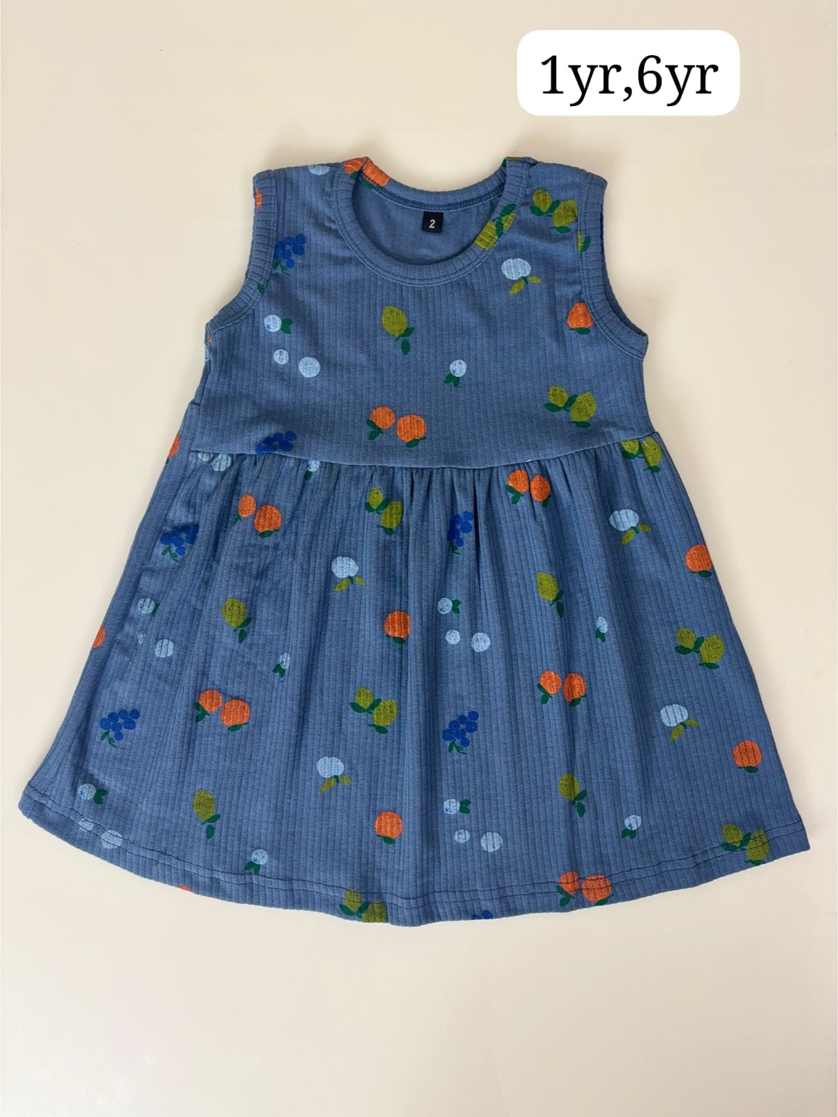 Breathable Knitted Cotton Sleeveless Frocks for Girls