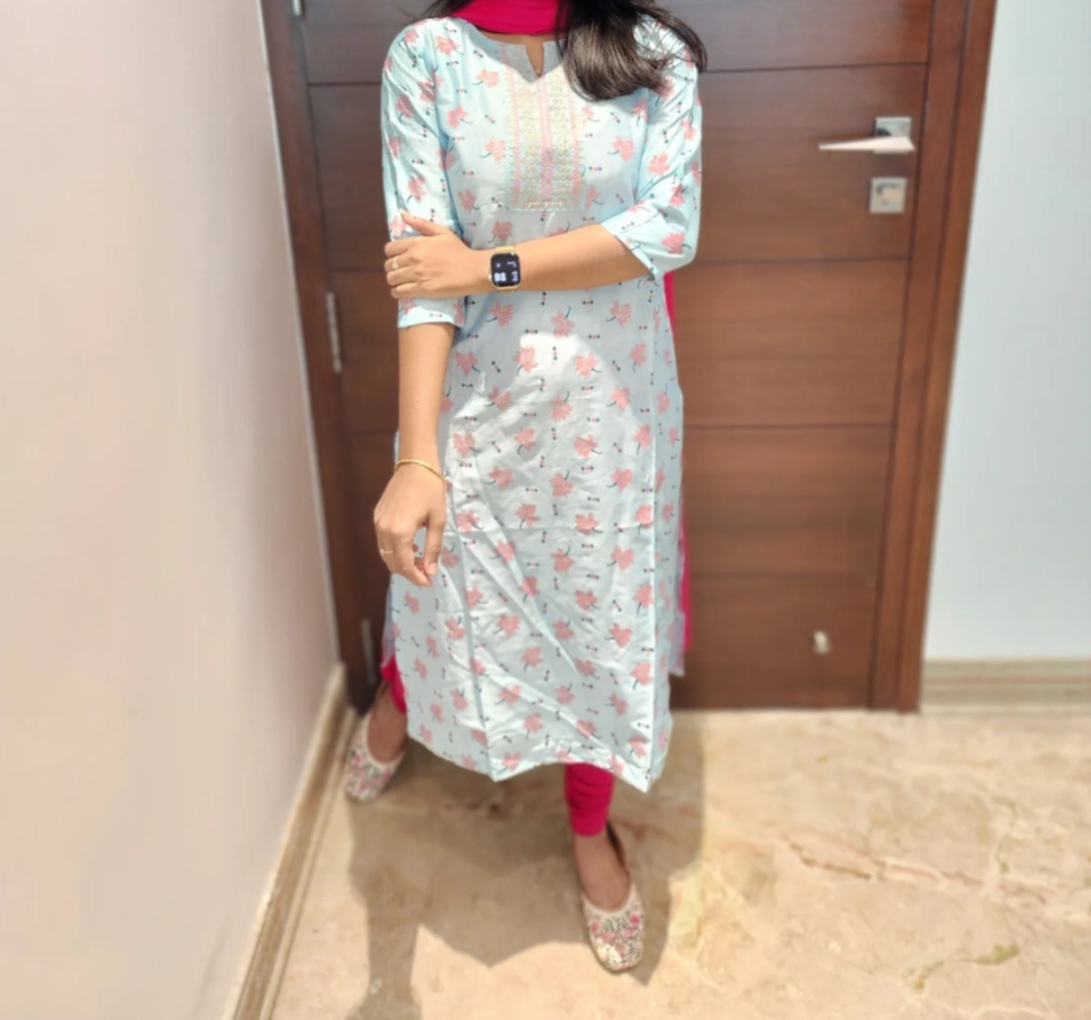 Anbarasi: Rayon Straight Cut Kurtis for Women | Comfortable Ethnic Wear by Aarral