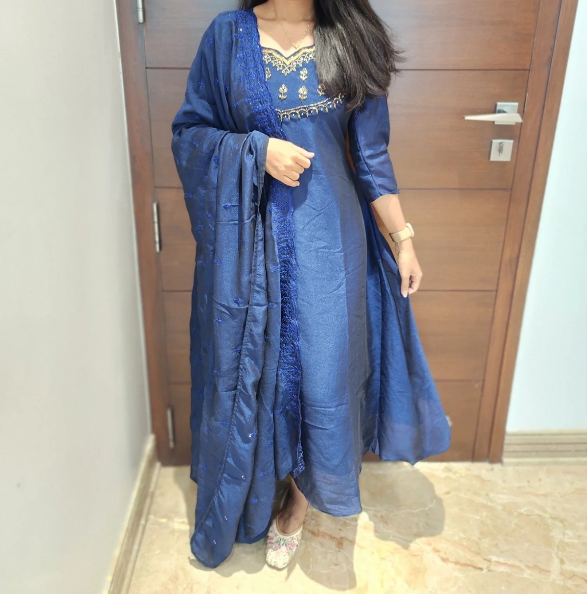 Vichitra silk salwar set 