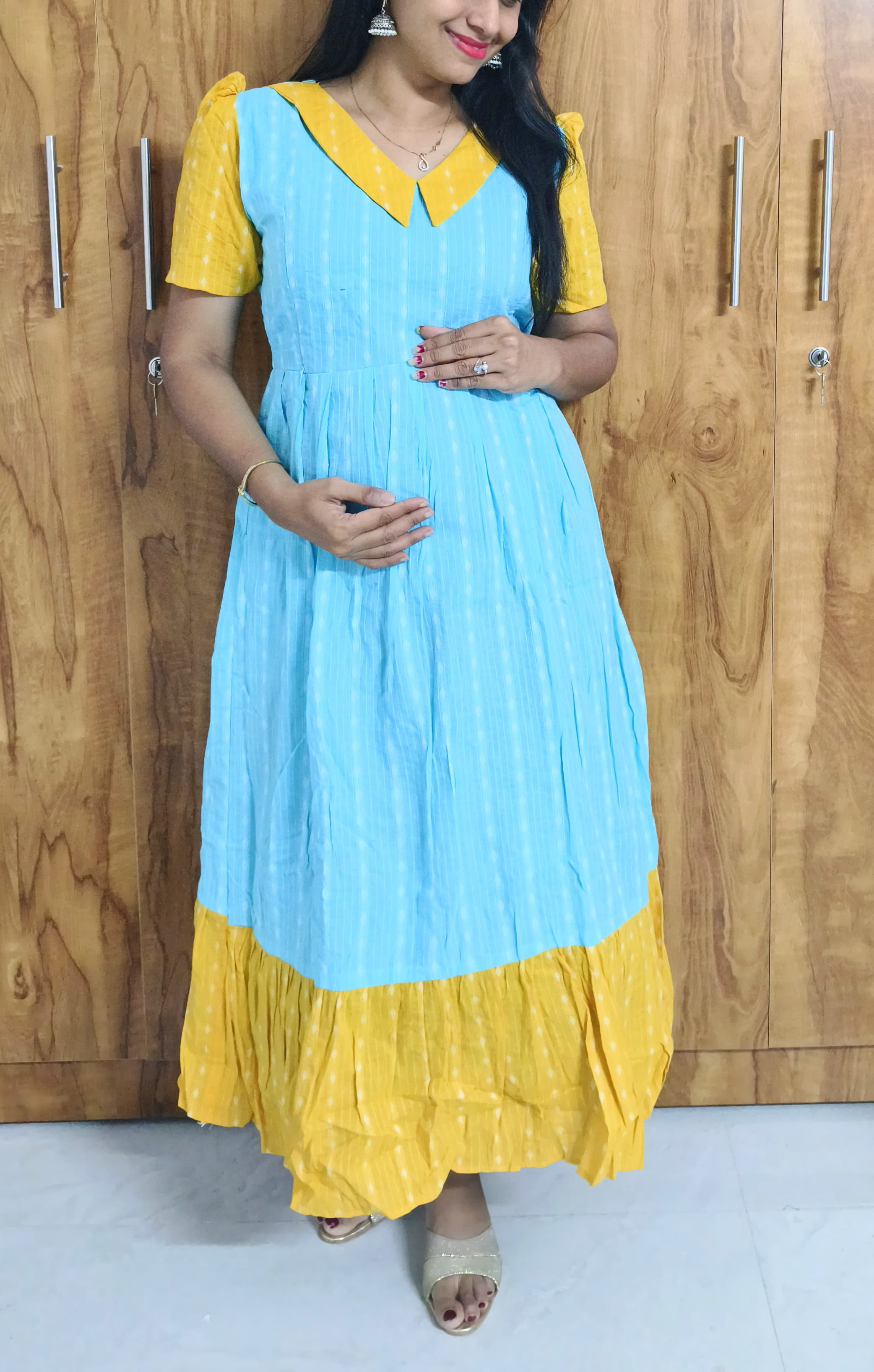 Pure handloom cotton feeding kurti with lining