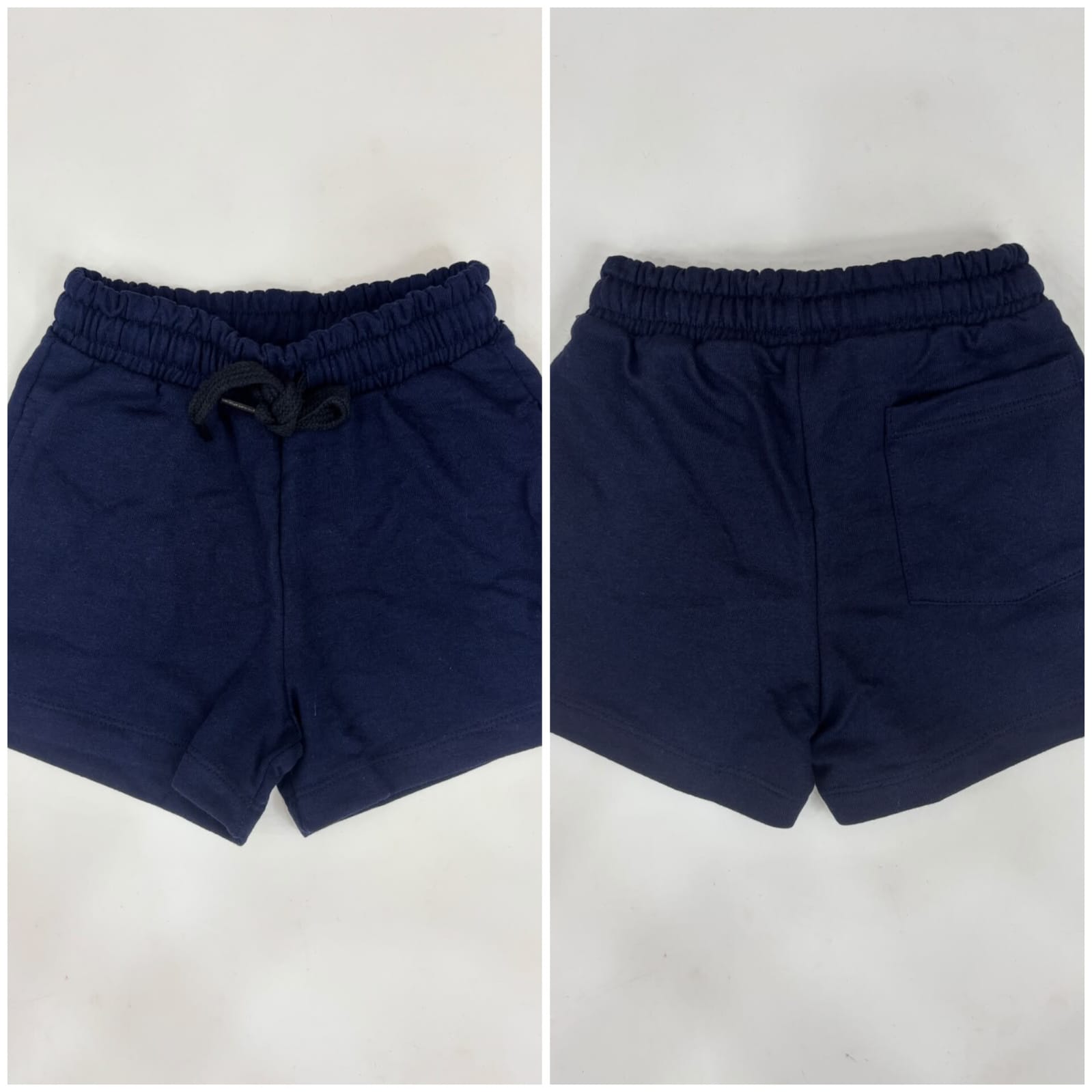 Kids unisex loopknit shorts everyday wear